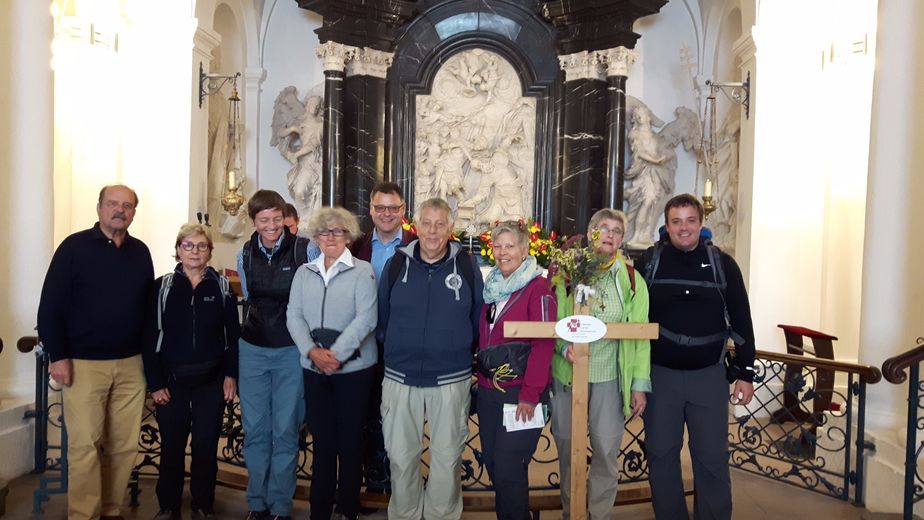 Pilgergruppe auf der Bonifatiusroute